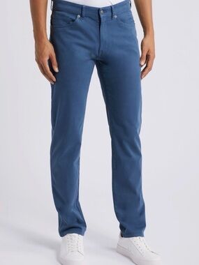 Peter Millar signature sateen classic fit pants in blue